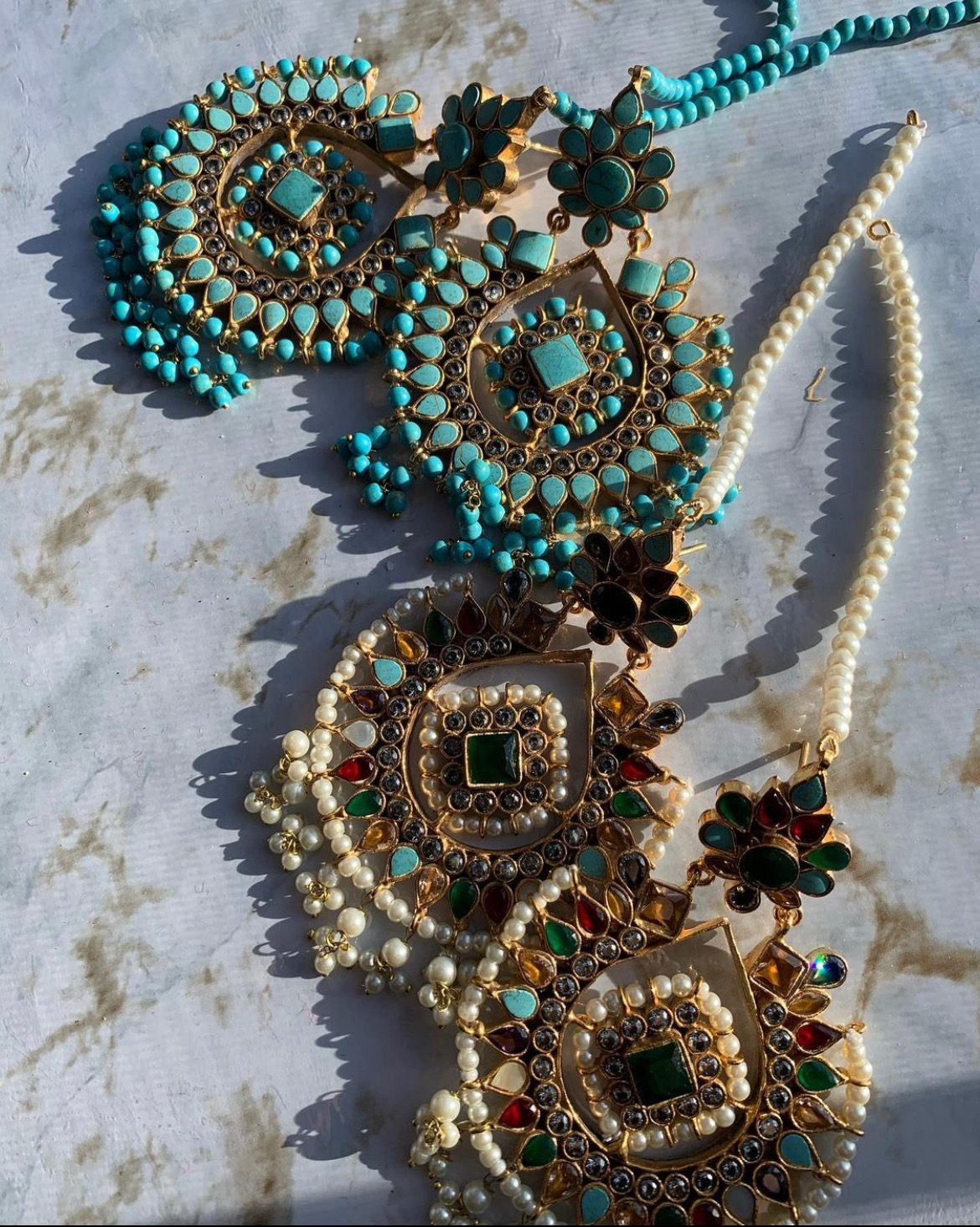 Buy Gold Plated Indian Traditional Handpainted Ethnic Heavy Earrings for  Women Online at Silvermerc – Silvermerc Designs
